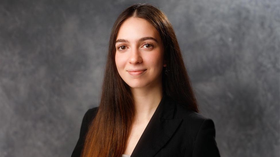 Pace studentLizi Imedashvili posing for the camera.