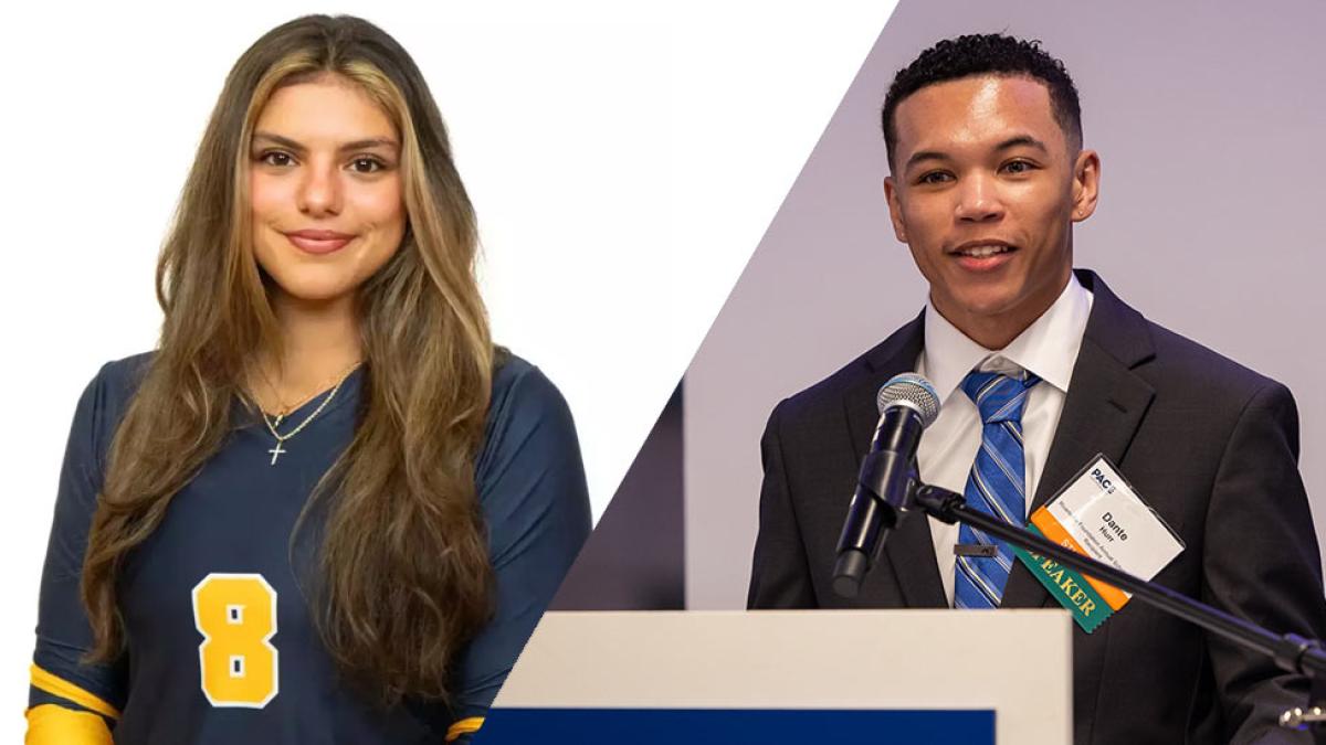 Pace University students Georgette Cosentino and Dante Hurr